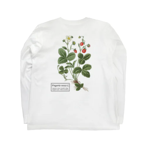 エゾヘビイチゴ（Wild strawberry） ロングスリーブTシャツ