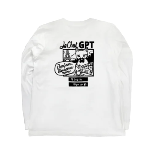 にゃんこGPT(バックプリント) Long Sleeve T-Shirt