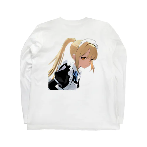 金髪ポニテメイドさん Long Sleeve T-Shirt