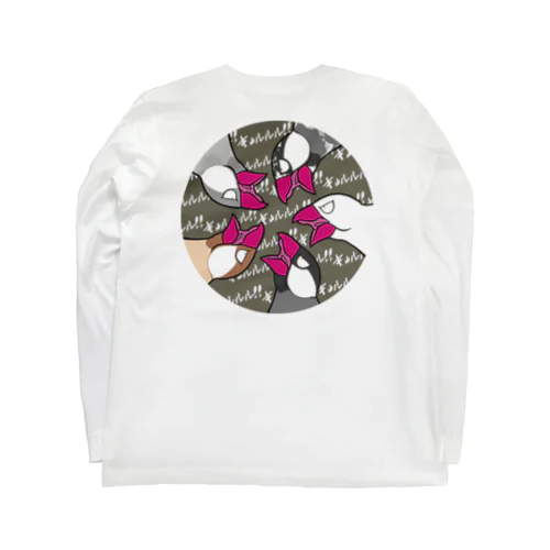 怒れる五羽の文鳥！！ Long Sleeve T-Shirt