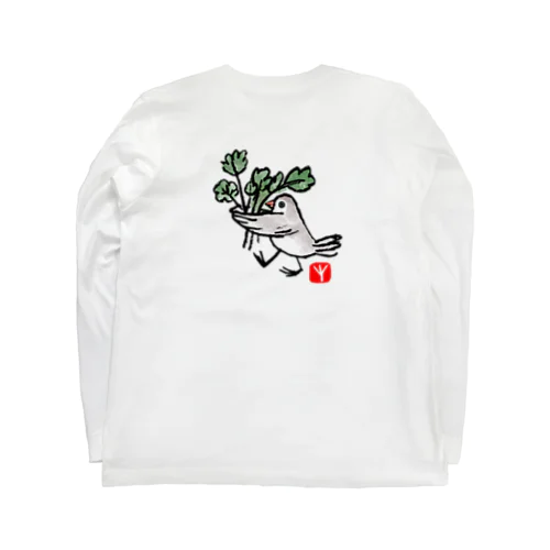 すずきエスニックファーム　文鳥シャツ Long Sleeve T-Shirt