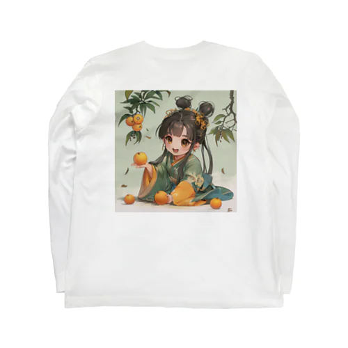 小さな弁財天様が豊富な収穫に喜び アメジスト 2846 Long Sleeve T-Shirt