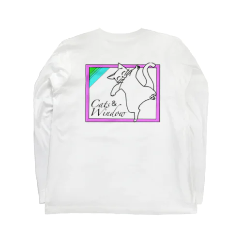 Cats ＆ Window Long Sleeve T-Shirt