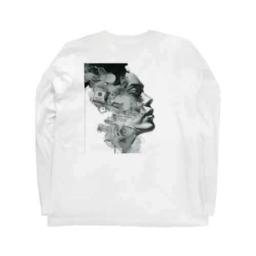 アート「女性の横顔」 Long Sleeve T-Shirt