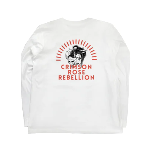 Crimson Rose Rebellion ロングスリーブTシャツ