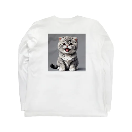 甘えん坊な子猫 ロングスリーブTシャツ