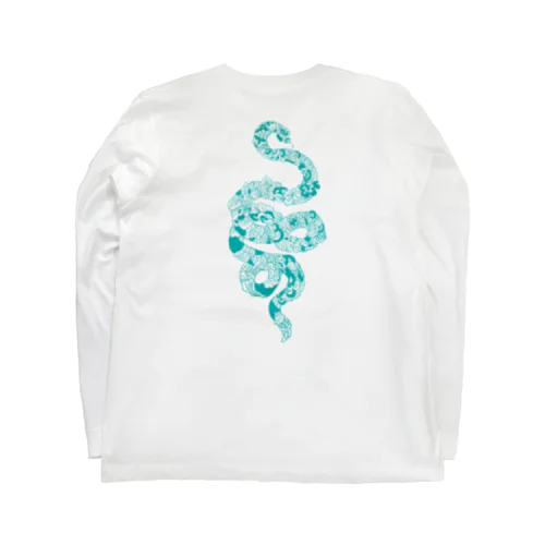 蛇 (青) Long Sleeve T-Shirt