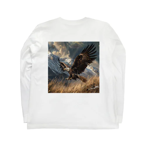 大自然の中の鷲 Long Sleeve T-Shirt