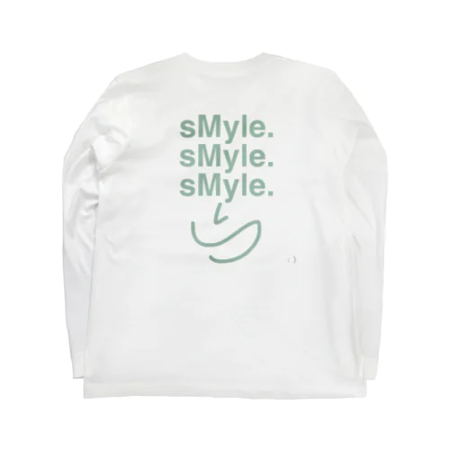 sMyle. back print long T shirt ロングスリーブTシャツ