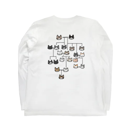 にゃん系図 Long Sleeve T-Shirt