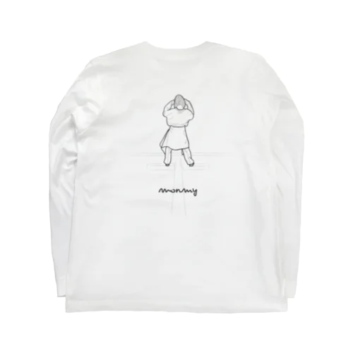 背中に背中の女の子 Long Sleeve T-Shirt