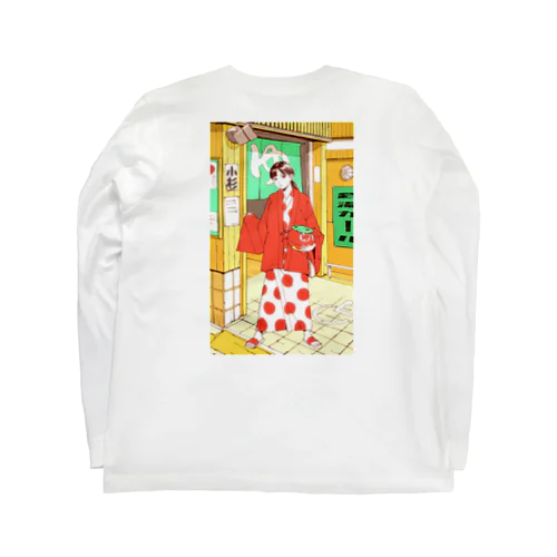 銭湯ガール ロングTシャツ(バックプリント)  Long Sleeve T-Shirt