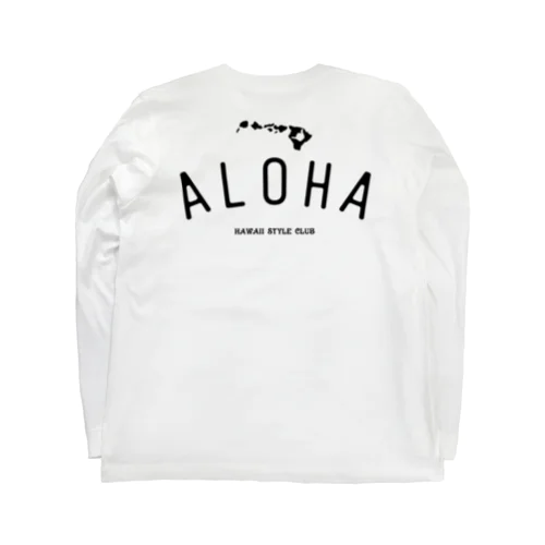 〔Back Print〕 ALOHA ISLANDS BLK LOGO ロングスリーブTシャツ