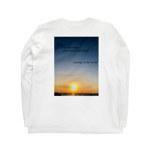 メッセージプリント Long Sleeve T-Shirt