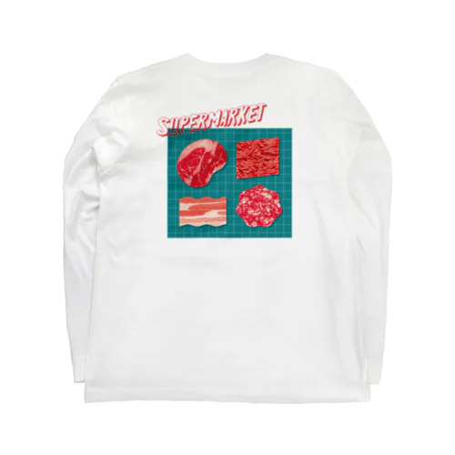 スーパーマーケット：肉 Long Sleeve T-Shirt