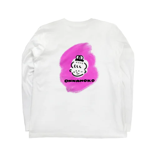 ONNANOKO PINK ロングスリーブTシャツ