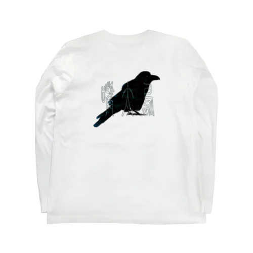 ハシブトガラス Long Sleeve T-Shirt