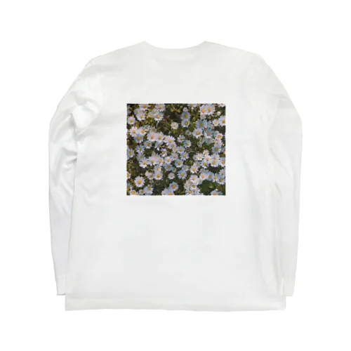 FlowerバッグプリントTシャツ ロングスリーブTシャツ