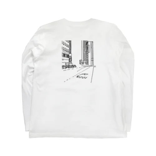 RUUU Tロング3 white Long Sleeve T-Shirt