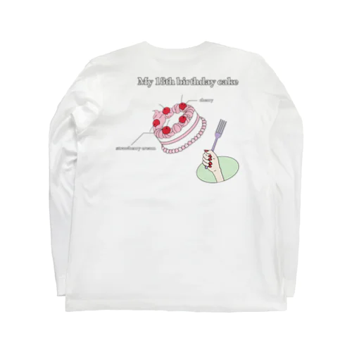 My 18th birthday cake ロングスリーブTシャツ