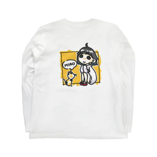 猫と私 ロングスリーブTシャツ