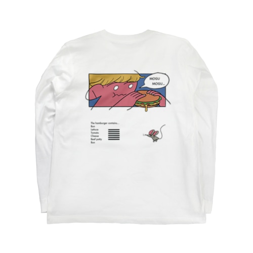 ハンバーガーもぐもぐ君 Long Sleeve T-Shirt