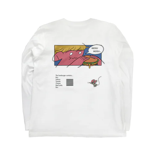 ハンバーガーもぐもぐ君 Long Sleeve T-Shirt