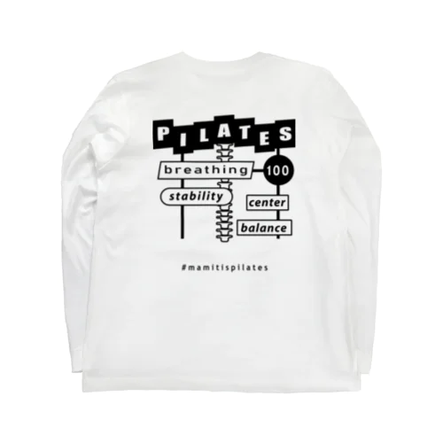 #mamitispilates「脊柱SIGN」-typeA Long Sleeve T-Shirt