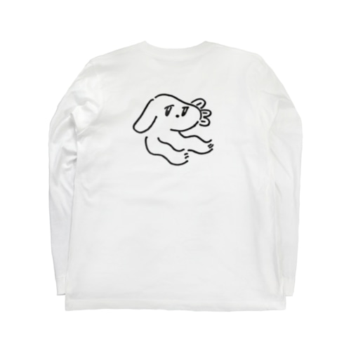 ぺろぺろ犬 ロングスリーブTシャツ