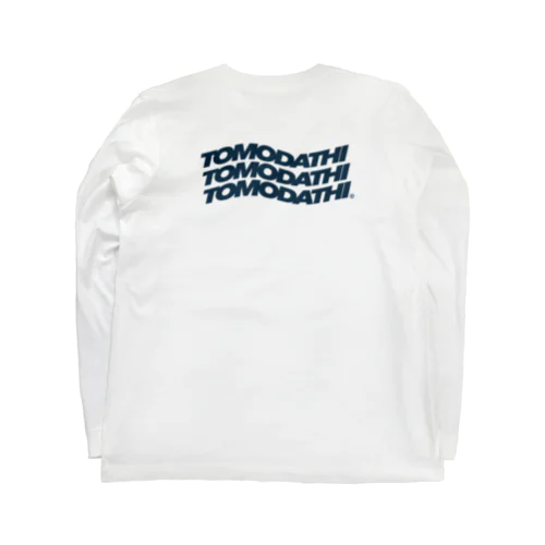 TOMODATHI wave WHITE×NAVY ロングスリーブTシャツ