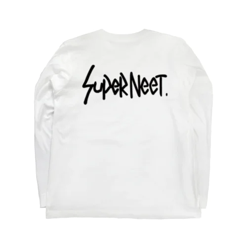 （背面）SUPER NEET BLACK ロングスリーブTシャツ