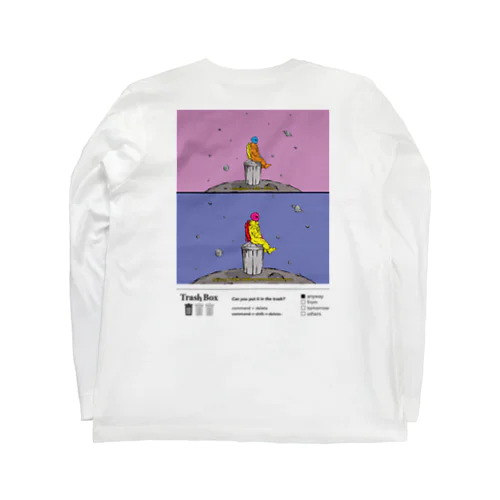 Long T-shirt White. "Alien" Long Sleeve T-Shirt