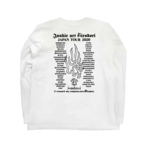 彩irodori JAPAN TOUR 2020 黒プリント Long Sleeve T-Shirt