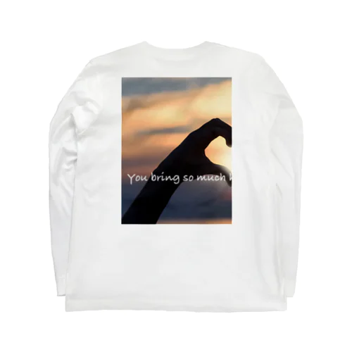 ペアルック 手でハート 左 Long Sleeve T-Shirt