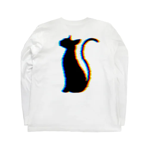 Glitch Cat (猫グッズパーカーetc) ロングスリーブTシャツ