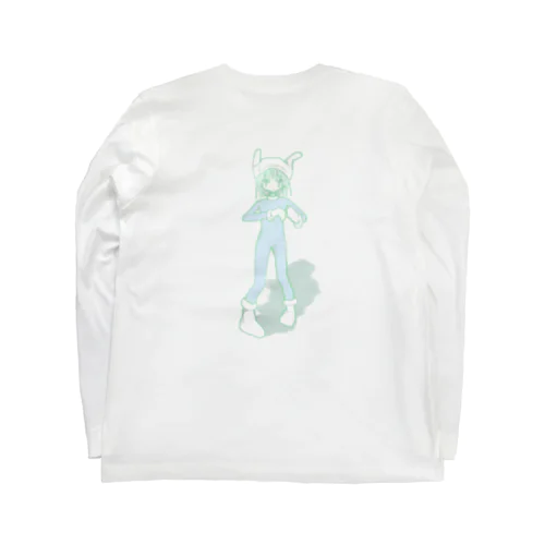 背面　戦闘うさぴょん Long Sleeve T-Shirt