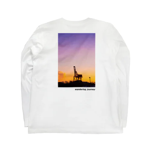 wandering journey （white） ロングスリーブTシャツ