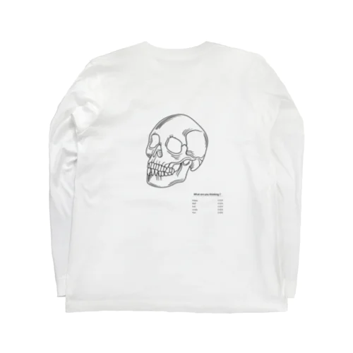 skeleton ロングスリーブTシャツ