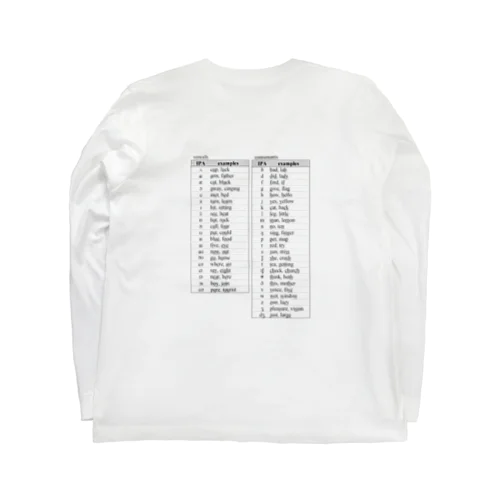 発音記号ロンT Long Sleeve T-Shirt