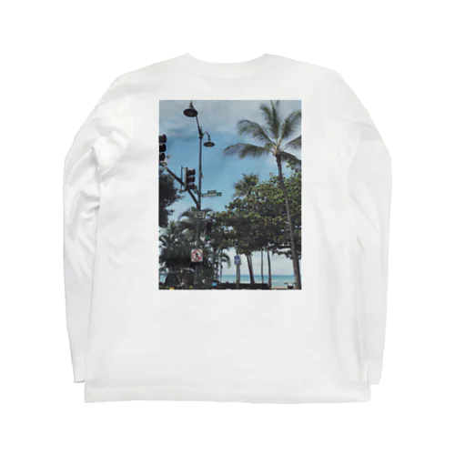 Hawaiiの街角 ロングスリーブTシャツ