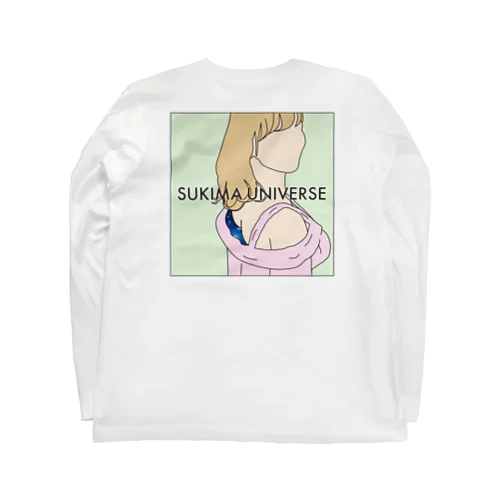 SUKIMA UNIVERSE 背中 ロングスリーブTシャツ