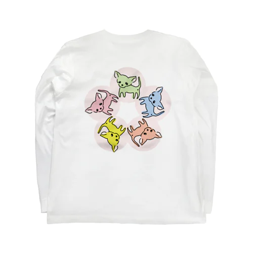 ゆるチワワ（フラワーサークル） Long Sleeve T-Shirt