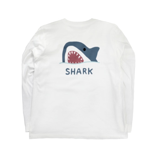 【バックプリント】 サメ Long Sleeve T-Shirt