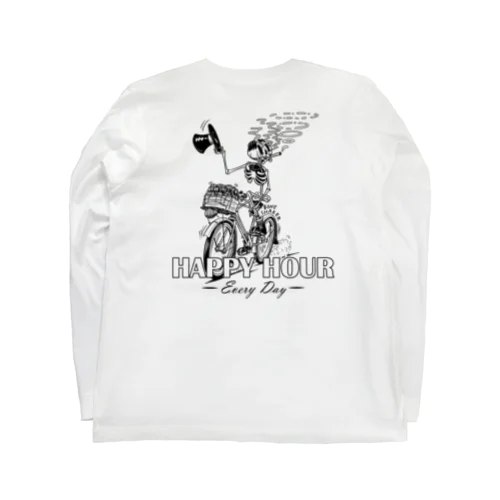 "HAPPY HOUR"(B&W) #2 Long Sleeve T-Shirt