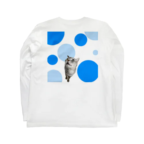 水玉around猫 ロングスリーブTシャツ