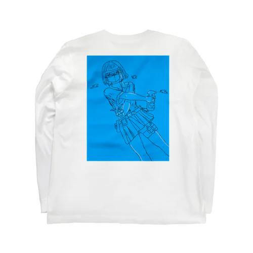 撃退（青） Long Sleeve T-Shirt