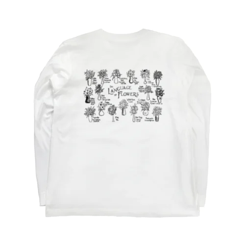 The Language of Flower バックプリント ロングスリーブTシャツ