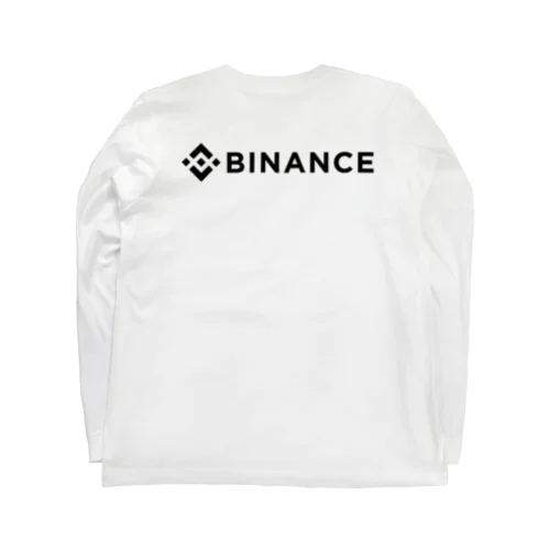 BINANCE-バイナンス- 黒ロゴバックプリントデザイン（背面プリント） Long Sleeve T-Shirt