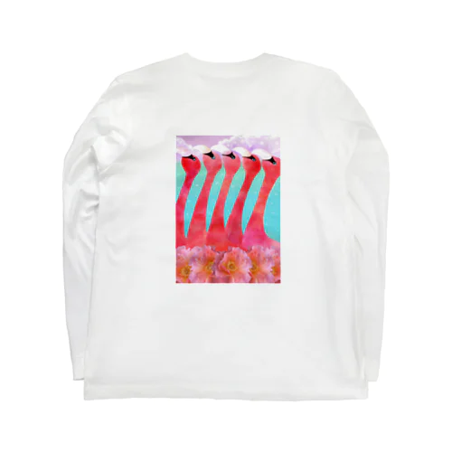 ピンクフラミンゴ Long Sleeve T-Shirt