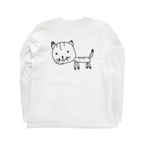 ながいふつうのねこT/hu tsu u no neko long T-shirt Long Sleeve T-Shirt